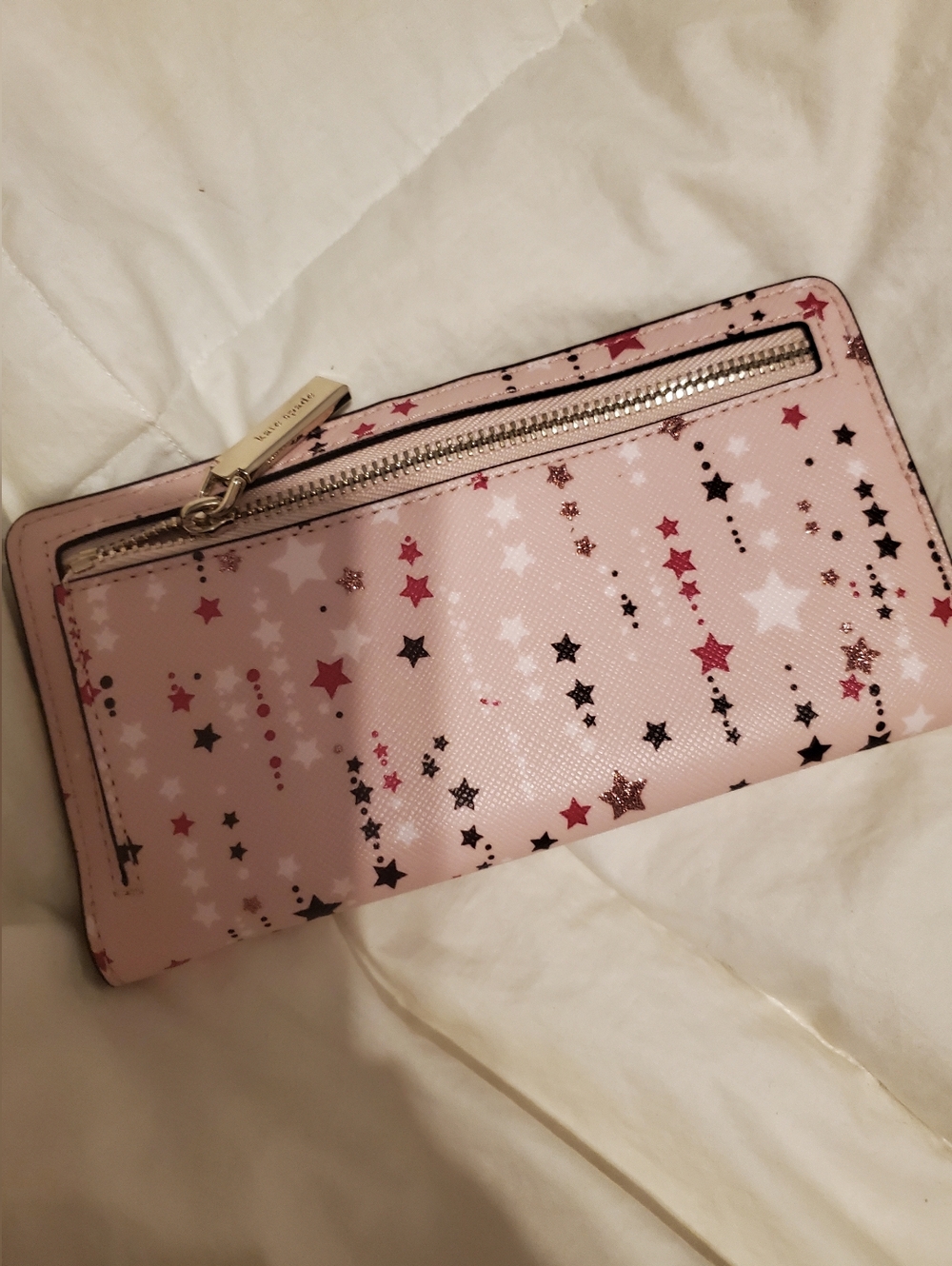 kate spade pale pink star-print kids wallet - Picture 5 of 10